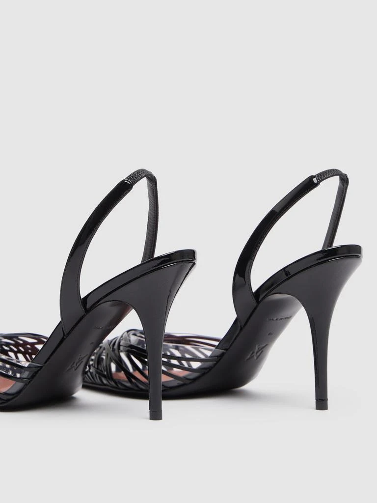 Amina Muaddi 90mm Lori Patent Leather Slingbacks 3