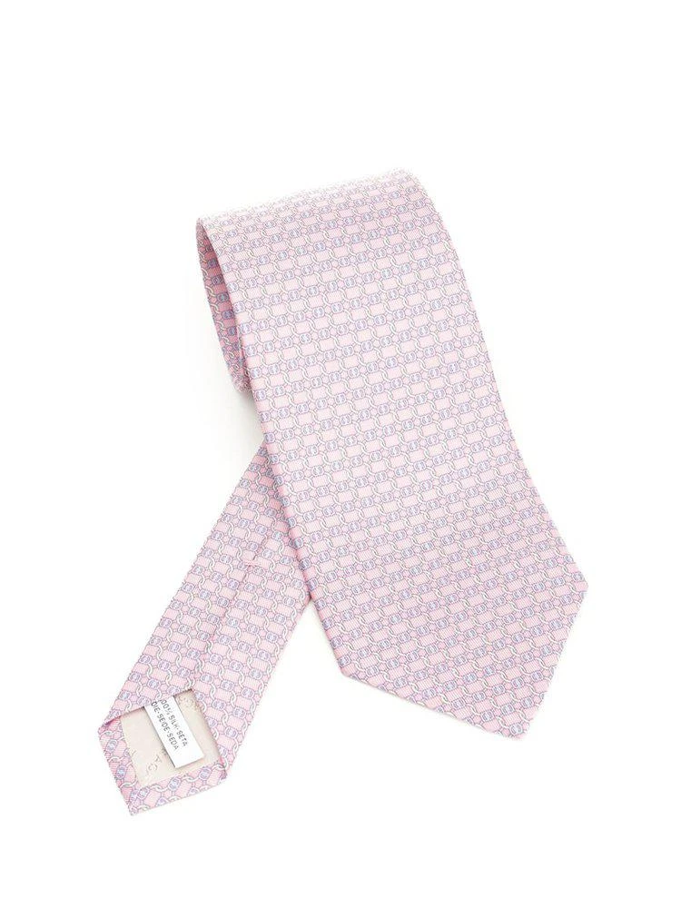 Salvatore Ferragamo Ferragamo Vara Buckle Printed Tie 1