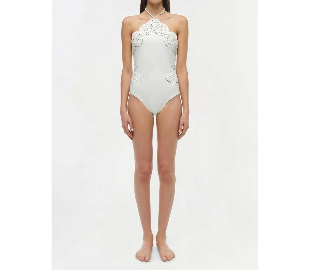 Jonathan Simkhai Jonathan Simkhai - Nicolette Broderie Anglaise One Piece Swimsuit 1