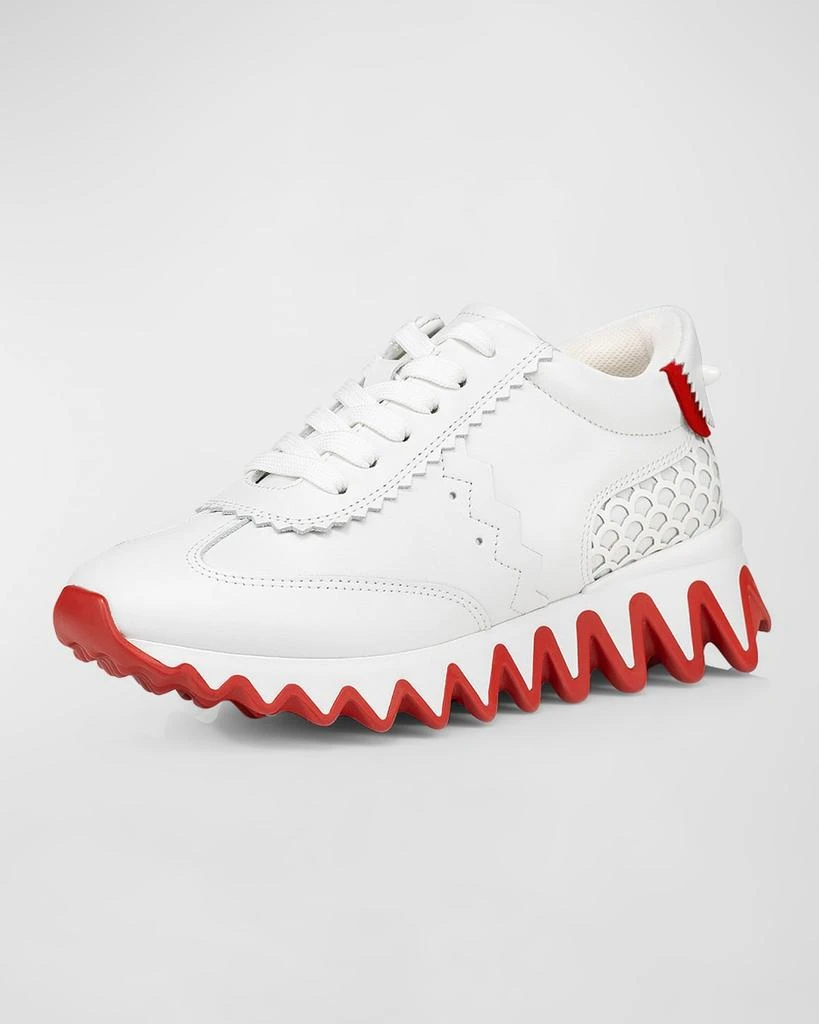 Christian Louboutin Kid's Mini Shark Flat Red Sole Runner Sneakers, Toddlers/Kids 2