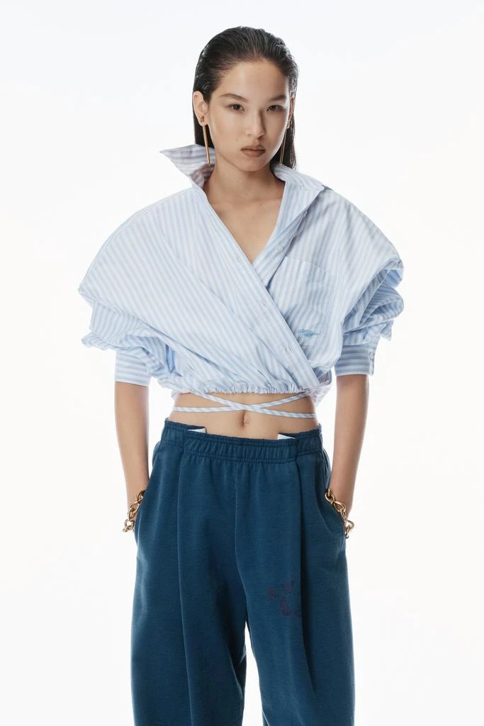 Alexander Wang Logo Waistband Pleated Sweatpants 6