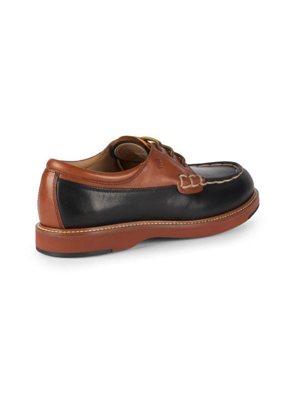 Tod's Colorblock Leather Boat Shoes 3