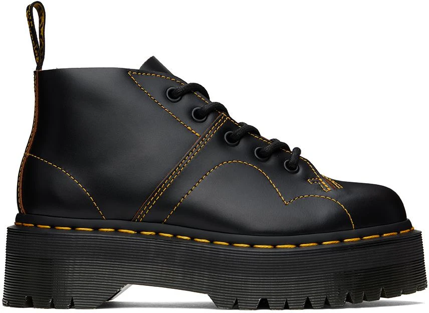 Dr. Martens Black Church Platform Monkey Derbys 1