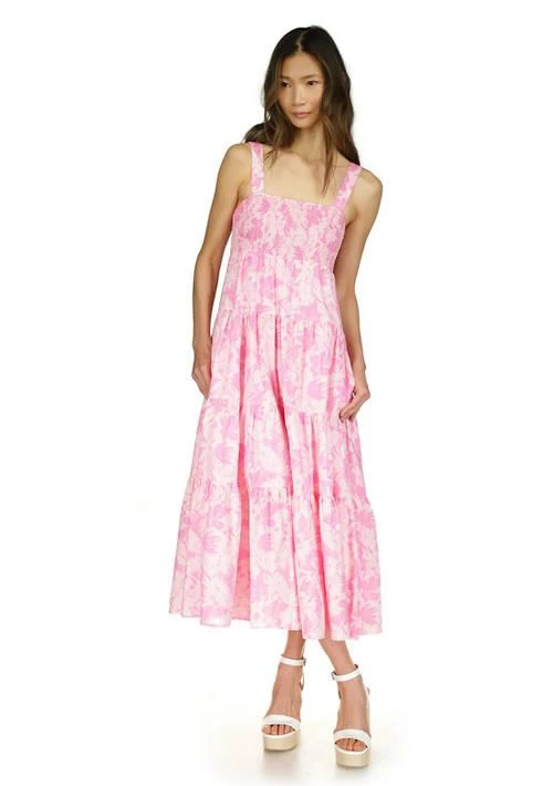 Michael Kors Michael Kors Womens Palm Tiered Smock Dress 1