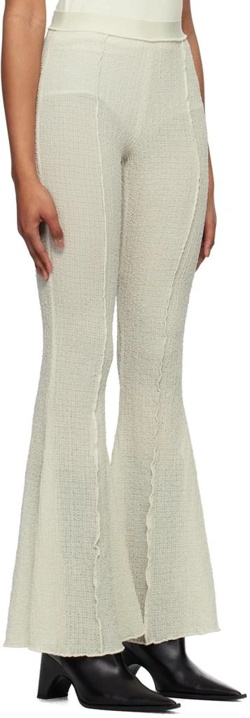 Yuzefi Off-White Flared Trousers 2