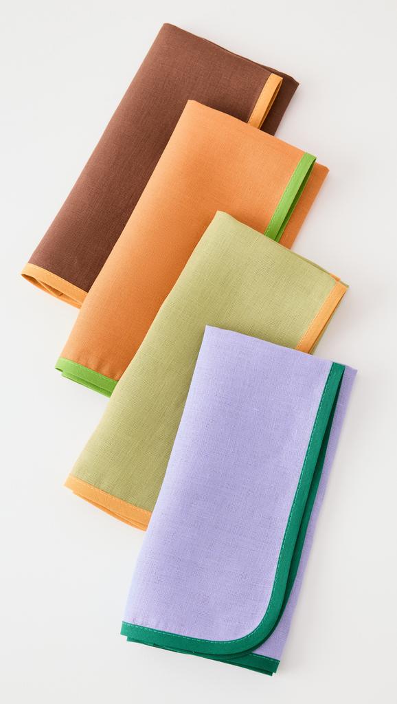 La Double J Large Napkins Mix Set of 4 (45x45)