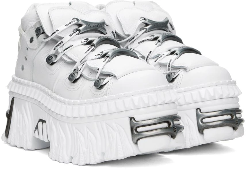 Vetements White New Rock Edition Platform Sneakers 4