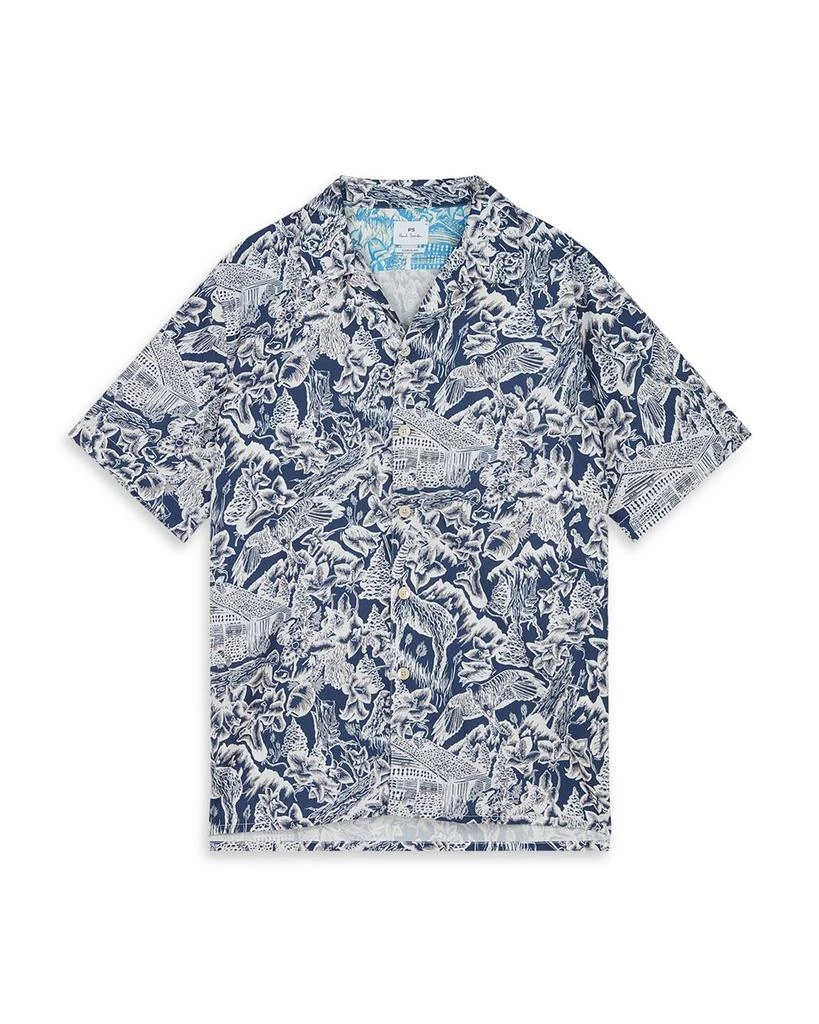 Paul Smith Printed Short Sleeve Camp Shirt 1