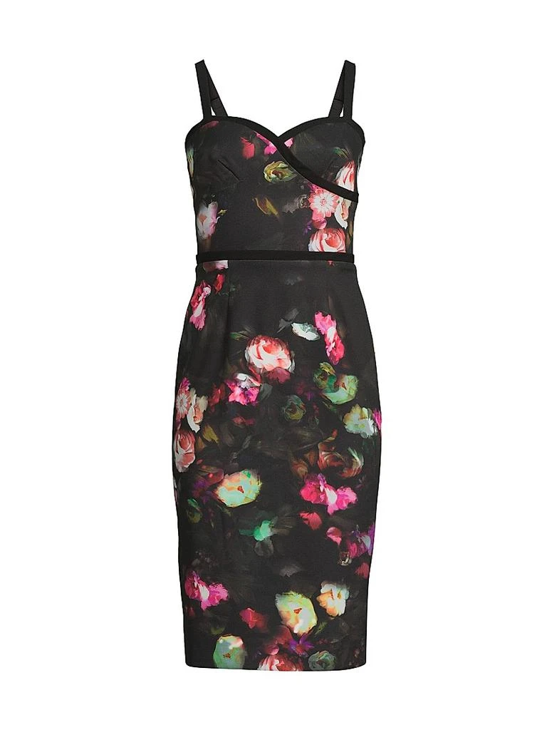 black halo floral dress Black Halo Marietta Gown in Floral Crush