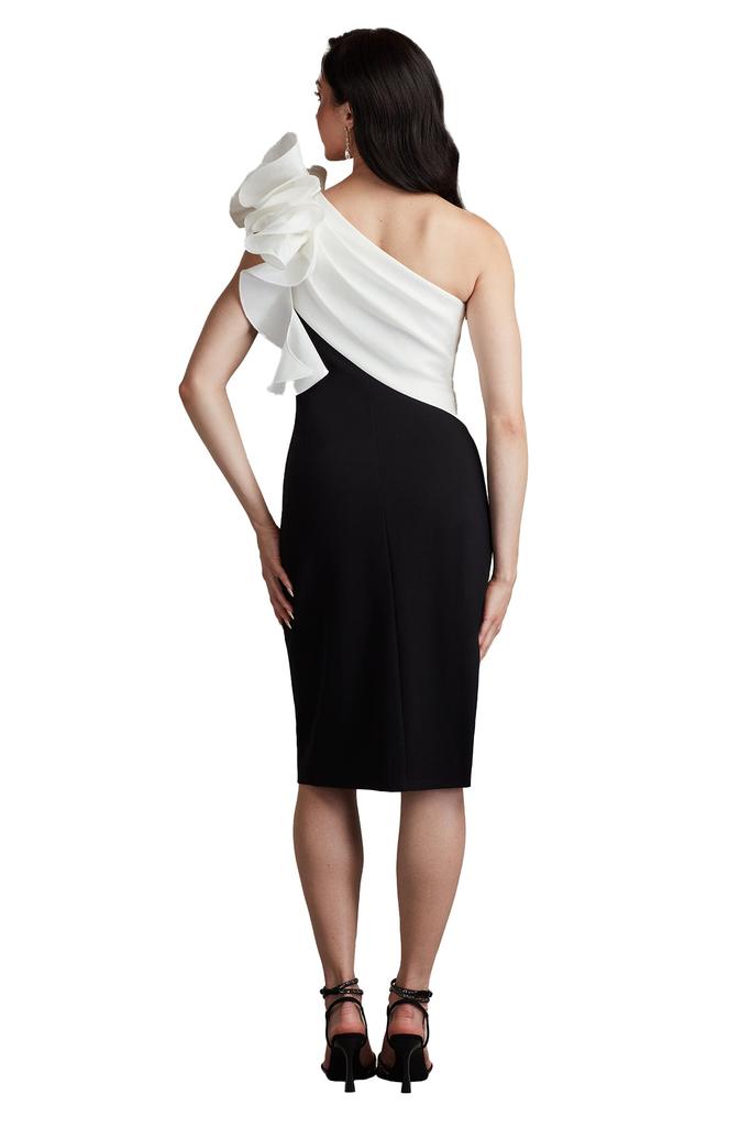 Tadashi Shoji Aria One-Shoulder Ruffle Gown