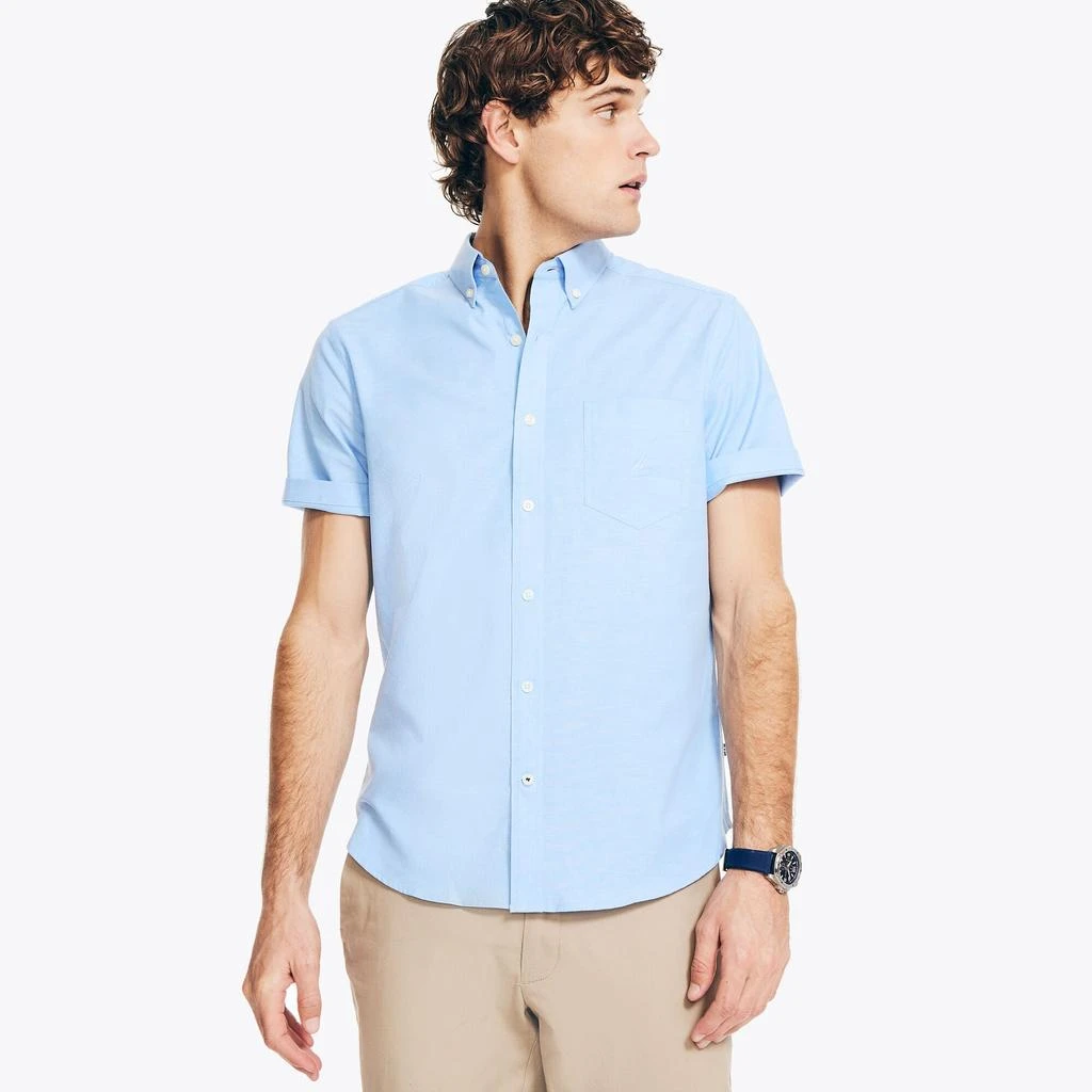Chemise Homme Nautica Manches Longues - Taille L - 100% Coton Infroissable - Vichy Multicolore - Occasion Très Bon état