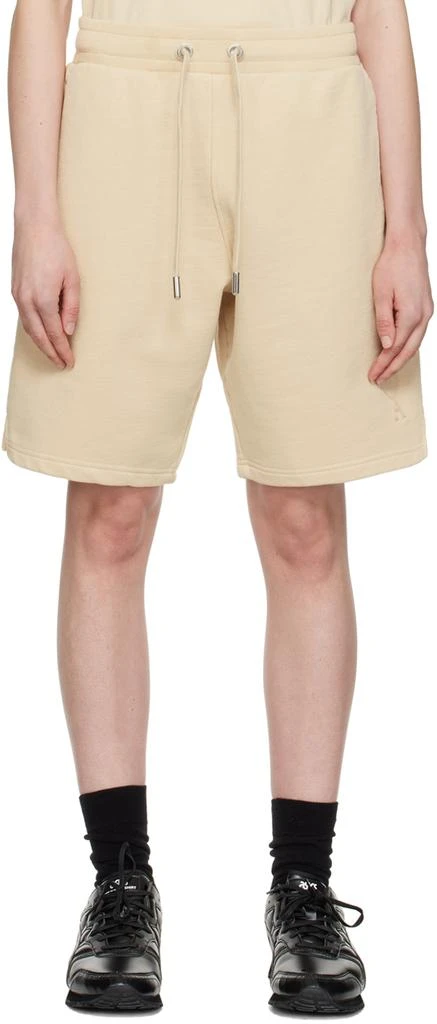 AMI Paris Beige Ami de Cœur Shorts 1