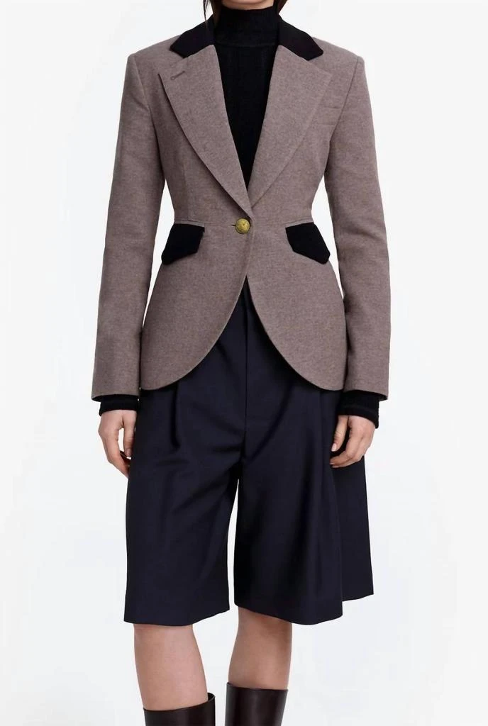 Smythe Smythe - Blocked Seamed Long Sleeve Blazer