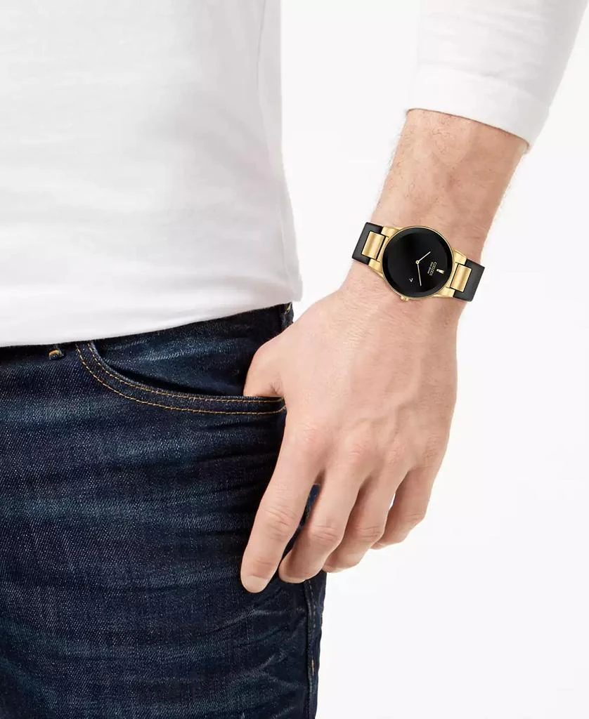 Citizen Eco-Drive Men's Axiom Black Leather Strap Watch 40mm 5