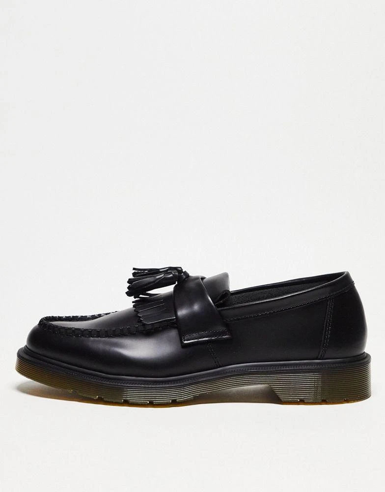 Dr. Martens Dr Martens unisex Adrian tassel loafers in black polished smooth leather 1