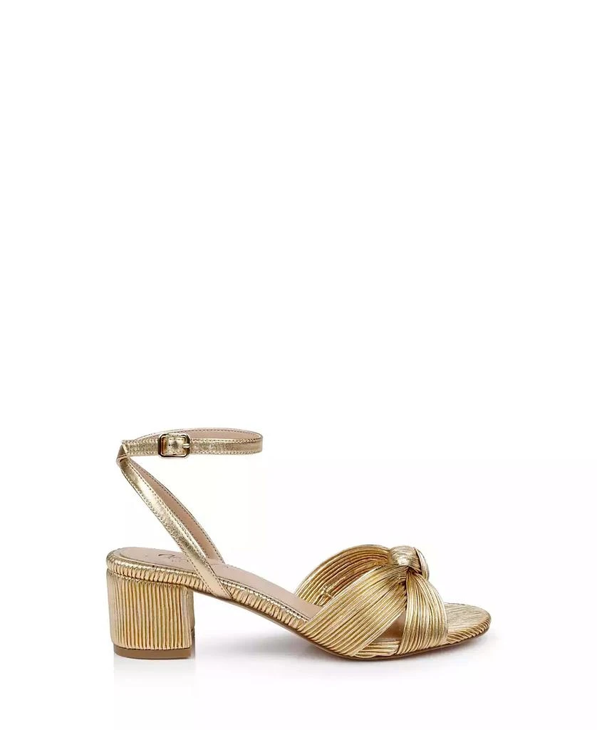 Badgley Mischka Women's Hudson Knot Block Heel Evening Sandals 2