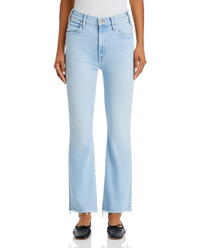 MOTHER The Hustler Fray High Rise Ankle Jeans in Ball in Your Court 7