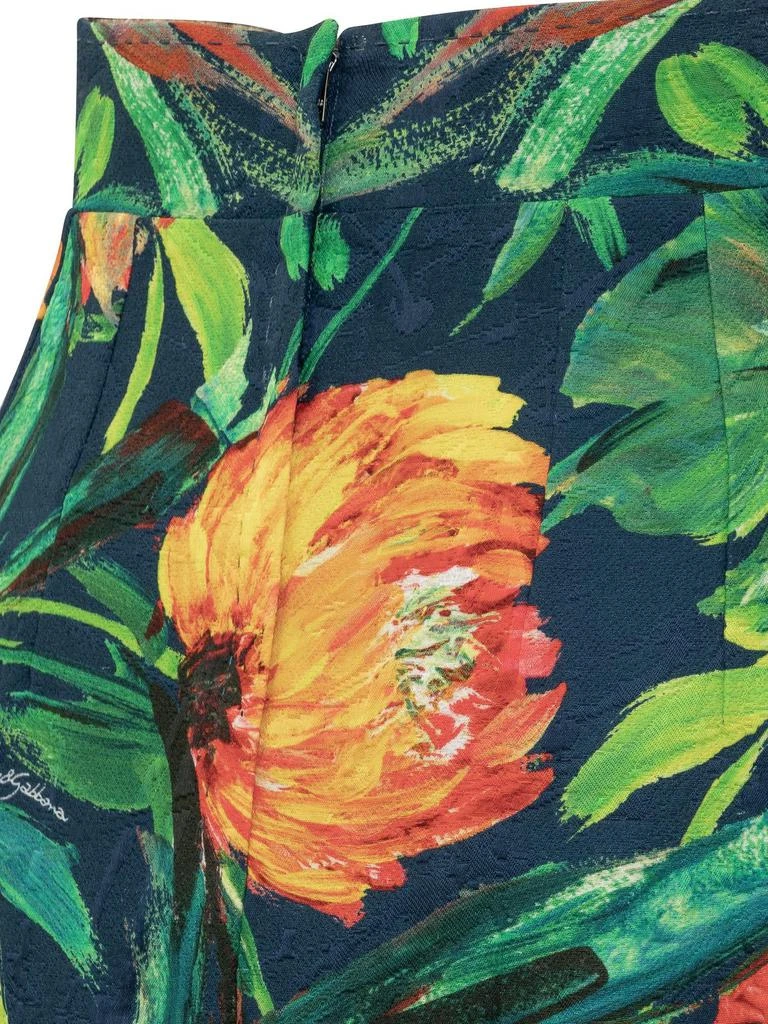 Dolce & Gabbana Dolce & Gabbana Floral Printed High Waist Mini Skirt 4