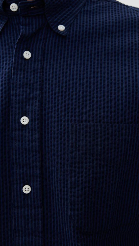 Gitman Vintage Indigo Seersucker Shirt 5
