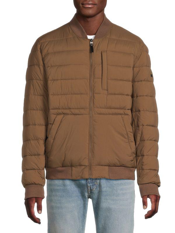Michael Kors Quilted Nylon Bomber Jacket