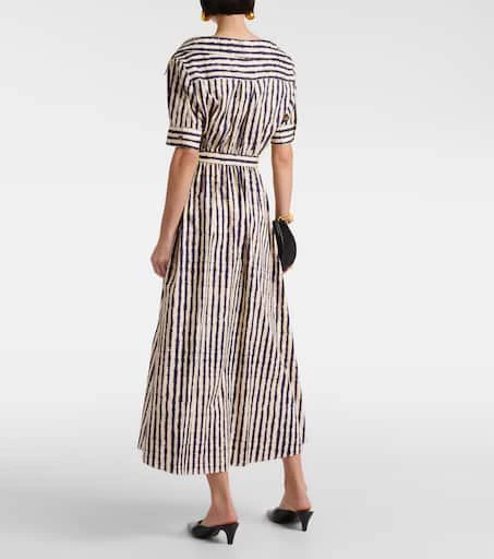 Altuzarra Lydia off-shoulder cotton-blend midi dress 3