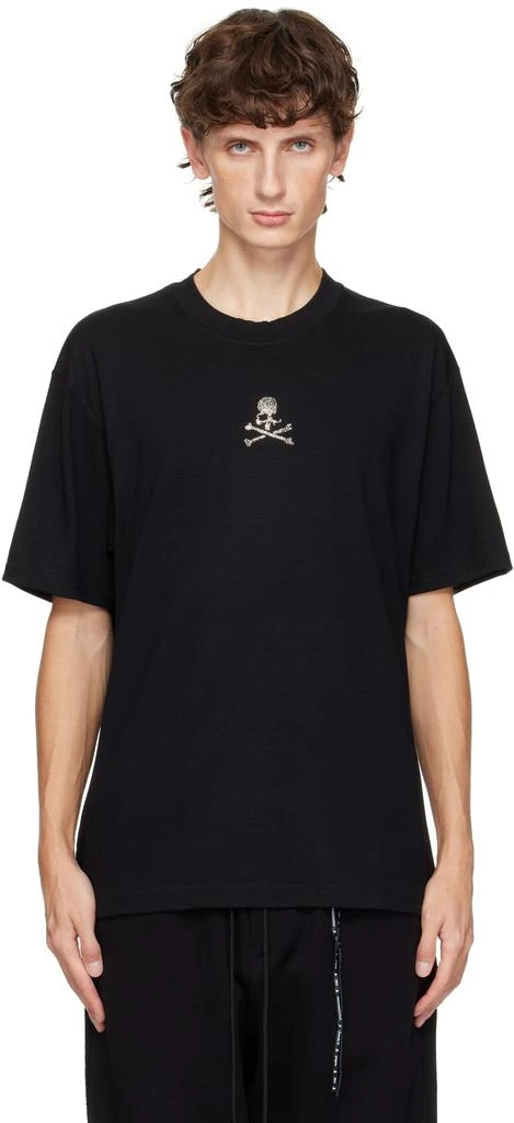 mastermind JAPAN Black Swarovski® Crystal T-shirt 1