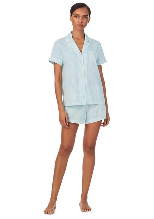 Ralph Lauren Ralph Lauren Short Sleeve Notch Collar Boxer Pajama Set 1