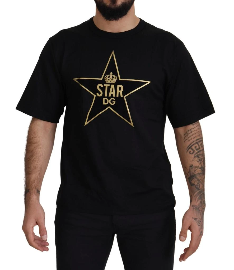 Dolce & Gabbana Star DG Emblem Crewneck Men's Tee 1