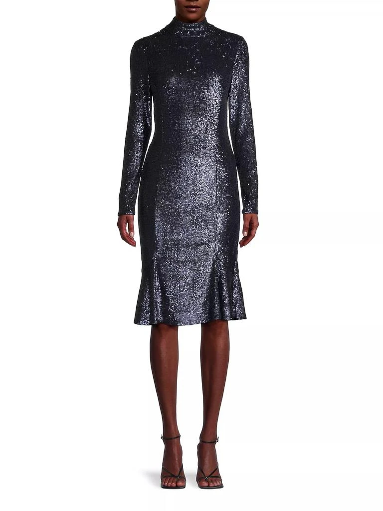 Donna Karan Social Ruffle Hem Cocktail Dress 3
