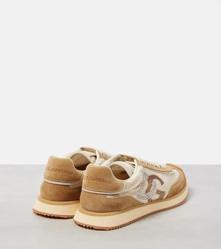 Dolce
Gabbana DG leather-trimmed sneakers 2