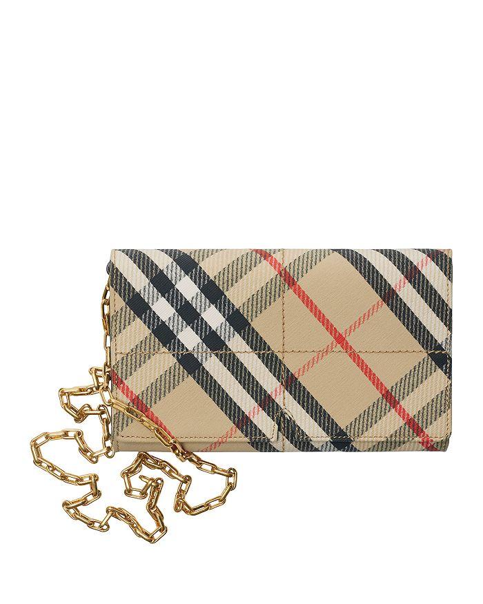 【関税&送料込み】Burberry Shield Sling Small Wallet On Ch Burberry Burberry Shield Sling Small Wallet On Chain