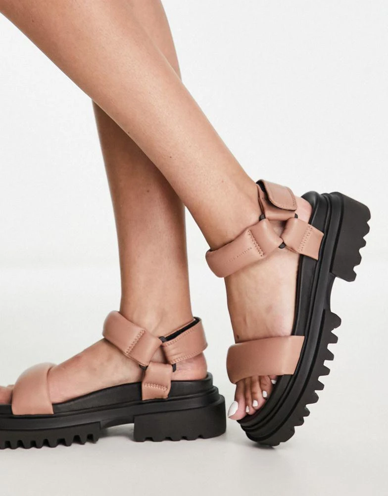 ALL SAINTS AllSaints Helium leather sandals in pink 2