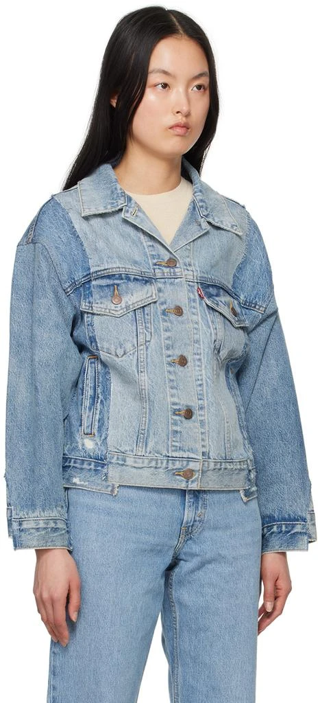 Levi's Blue 90s Repaired Denim Jacket 2