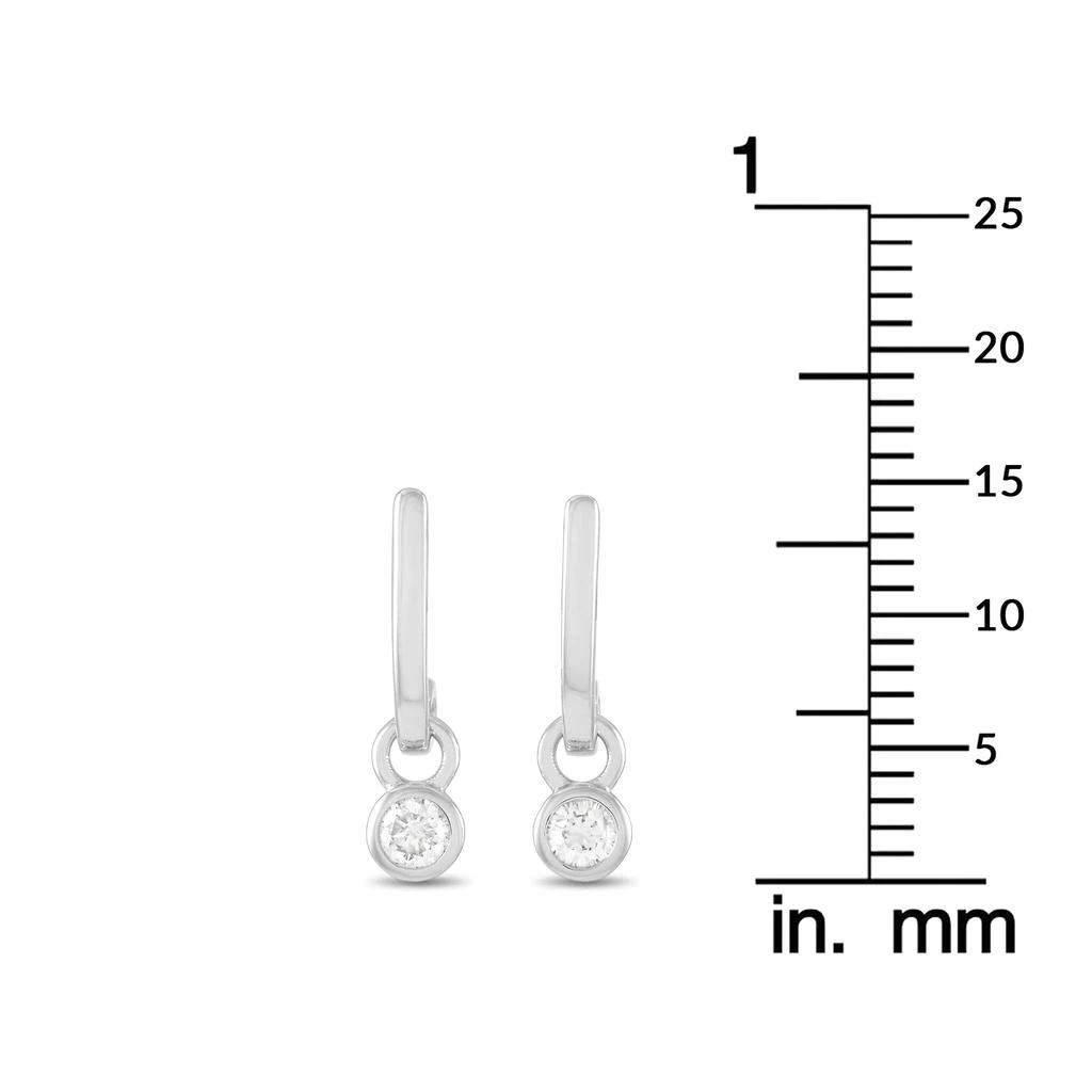 Non Branded 14K White Gold 0.25 ct Diamond Dangle Earrings 3