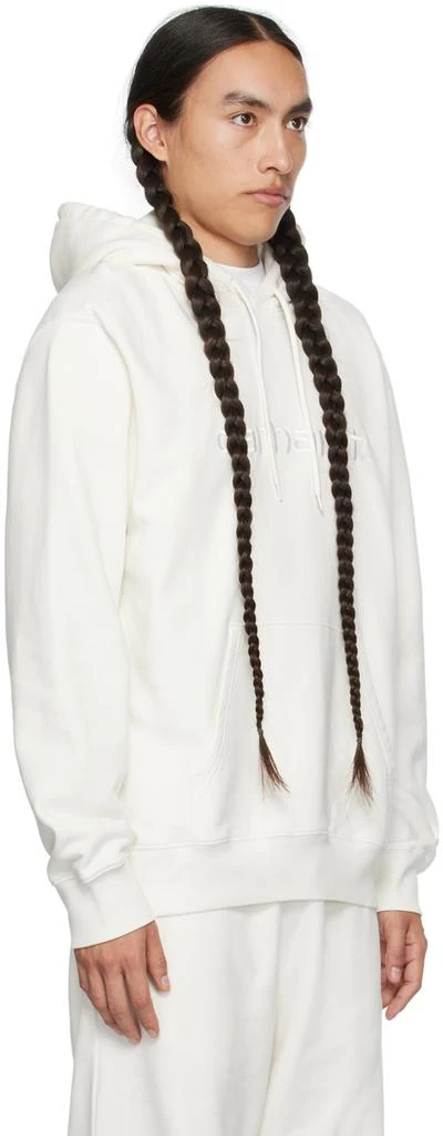 Carhartt WIP White Duster Hoodie 2