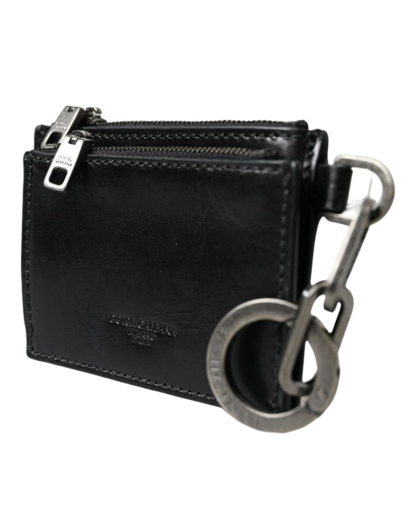 Dolce & Gabbana Dolce & Gabbana  Leather Zip Logo Keyring Coin Purse Keyring Men's Wallet