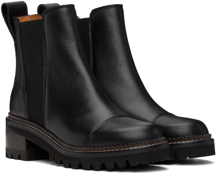 See by Chloé Black Mallory Chelsea Boots 4