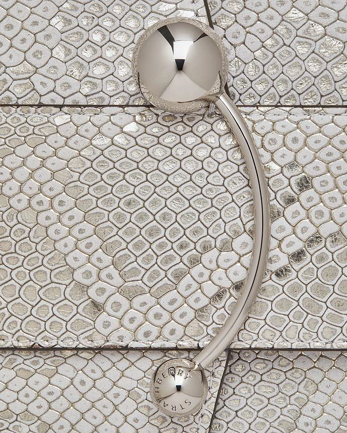 Strathberry Crescent on a Chain Snake Embossed Leather Crossbody 5