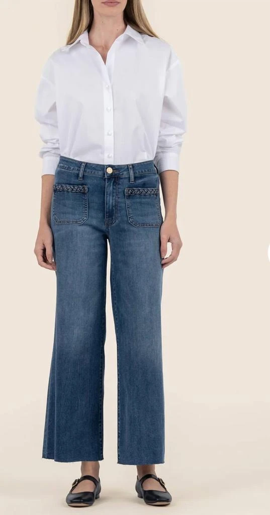 KUT from the Kloth Kut From The Kloth - Meg High Rise With Braid On Top Jeans 1