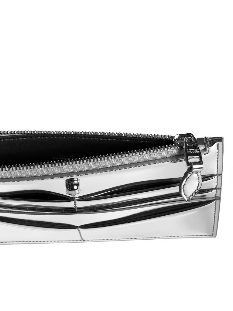 Alexander McQueen Alexander McQueen Metallic Zipped Cardholder 4