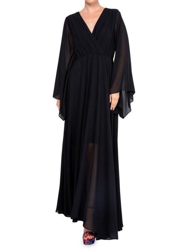 Meghan LA Sunset Angle Long Sleeve Maxi Dress