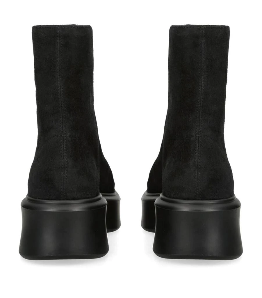 The Row Zipped Suede Ankle Boots 50 2