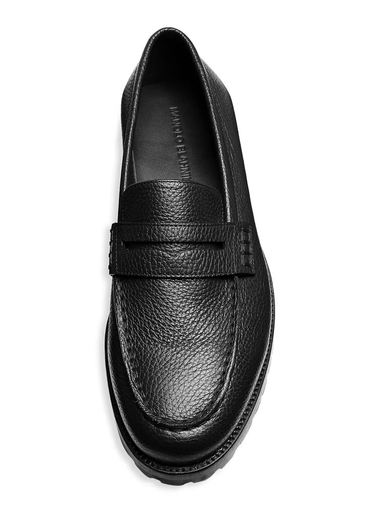 Manolo Blahnik Randy Crystal Lug-Sole Loafers 4