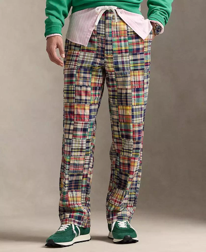 Ralph Lauren Men's Relaxed-Fit Patchwork Madras Pants 4
