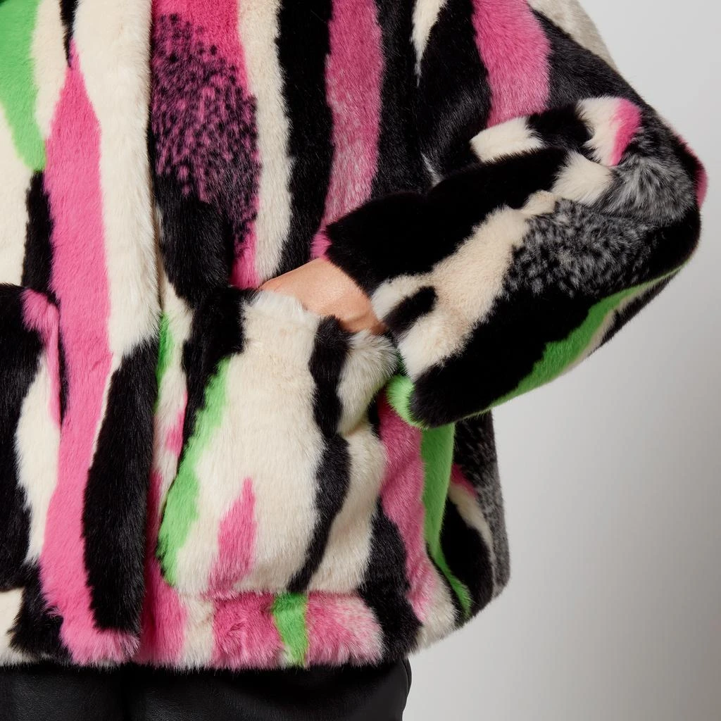 Jakke Jakke Traci Printed Faux Fur Coat 4