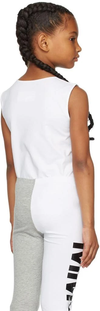 MAISON MARGIELA Kids White Logo Bodysuit 4