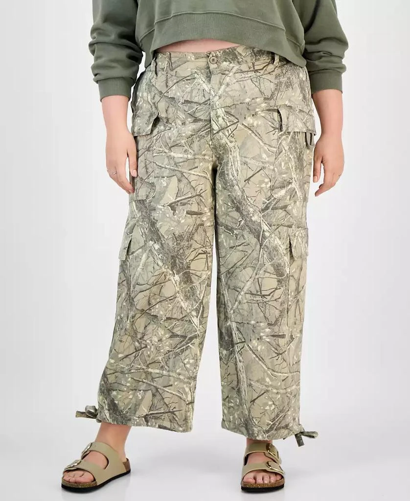 Madden Girl Trendy Plus Size Camouflage Utility Joggers 1