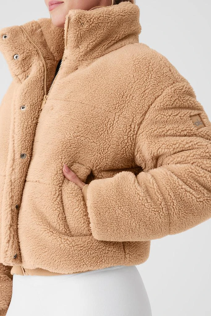 Alo Sherpa Snow Angel Puffer - Camel 4