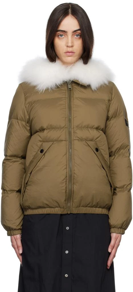 Yves Salomon - Army Khaki Short Down Jacket 1