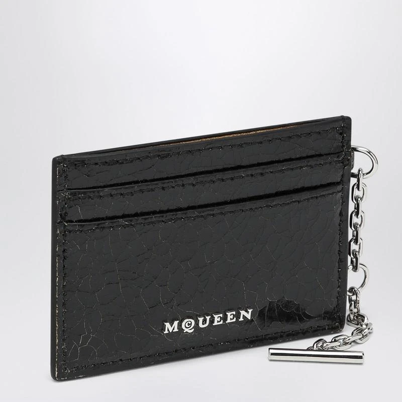 Alexander McQueen T-Bar credit card holder black/caramel 1